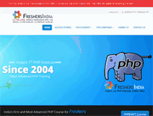 Tablet Screenshot of freshersindia.com